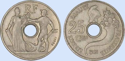 Concours 25 Centimes essai PETER Petit Module